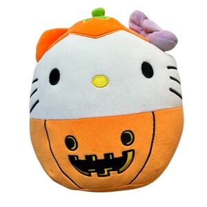 Hello Kitty Sanrio Pumpkin Squishmallow Plush Halloween Jazwares 2024